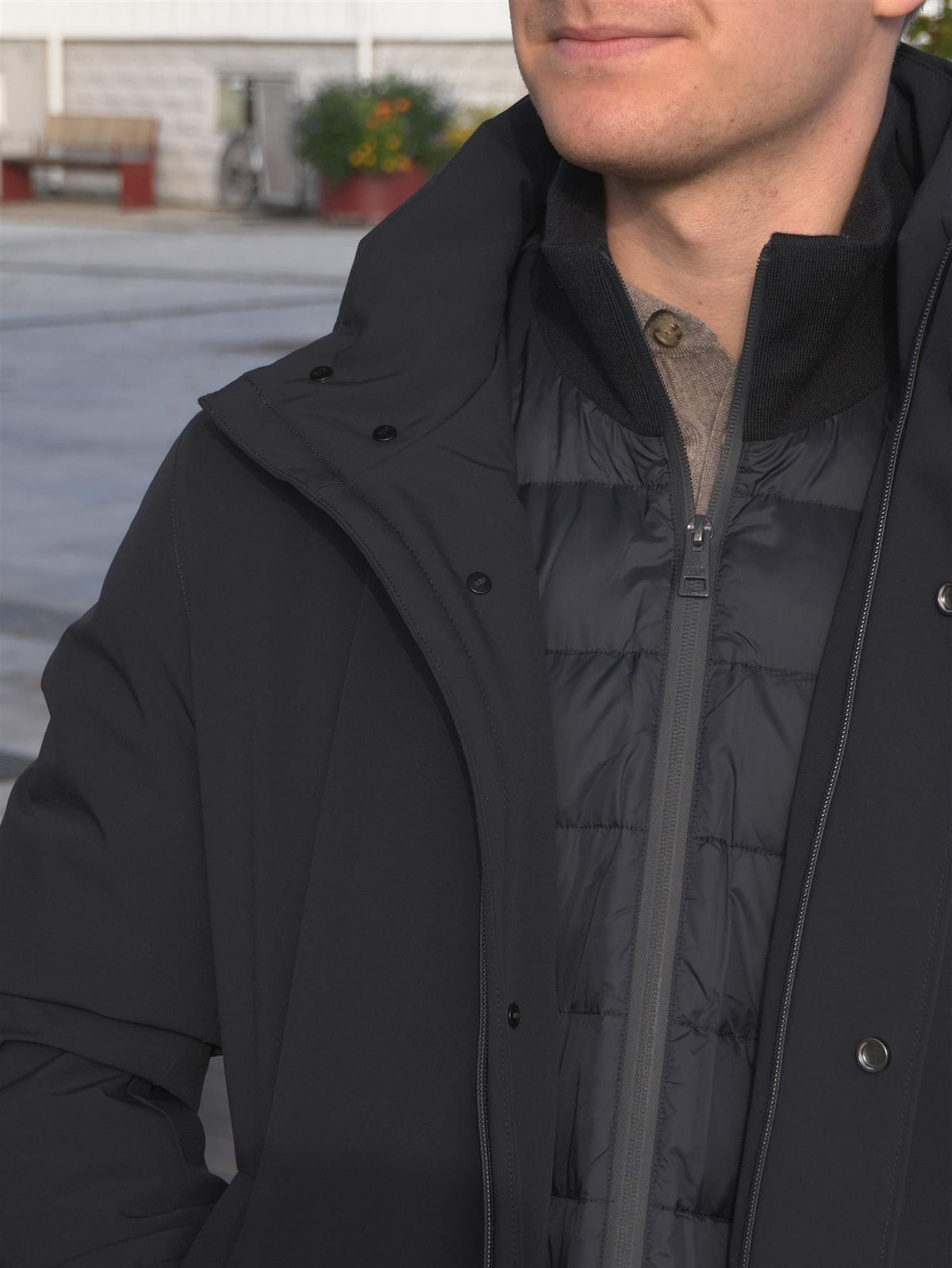 Blake Torano Technical Coat Navy