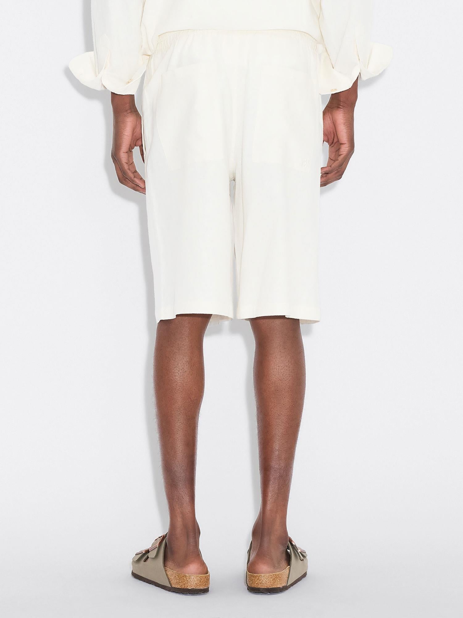Lian Linen Shorts Ecru