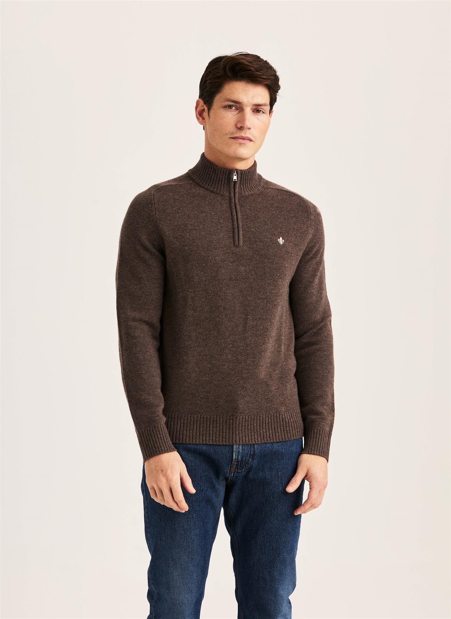 Hertford Halfzip Brown