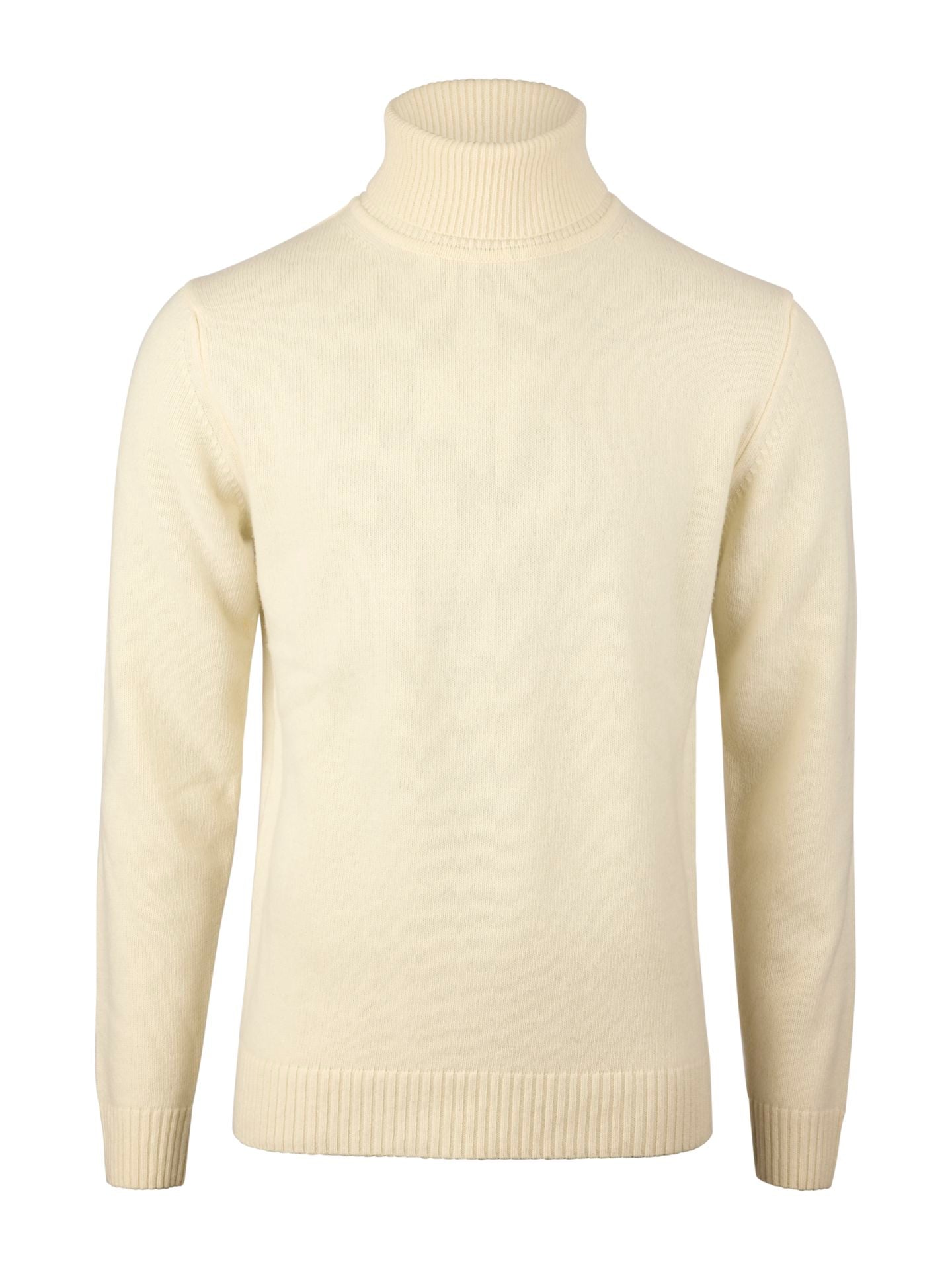 Offwhite Chunky Merino Wool Rollneck