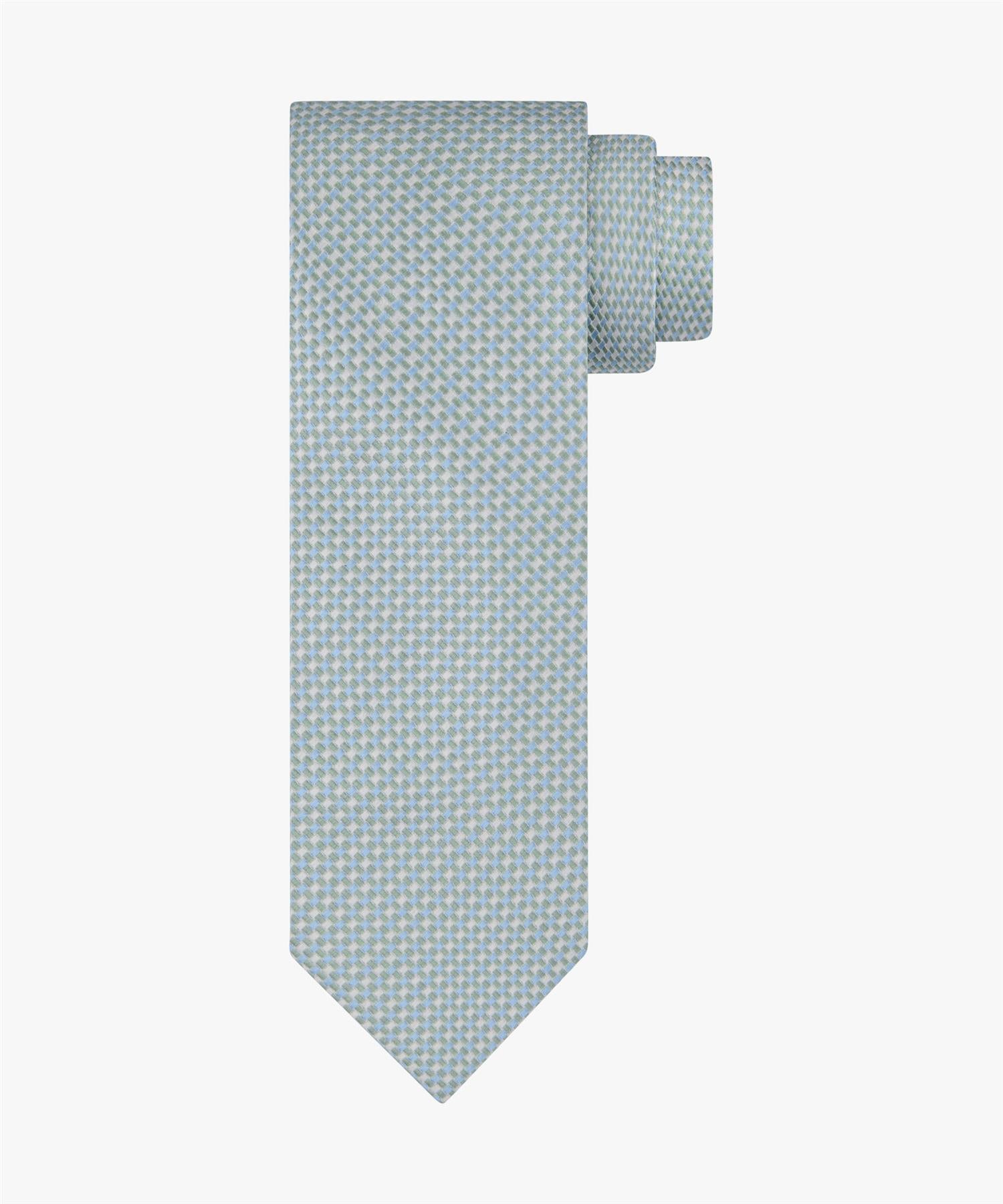 Tie Silk Faux Uni Green