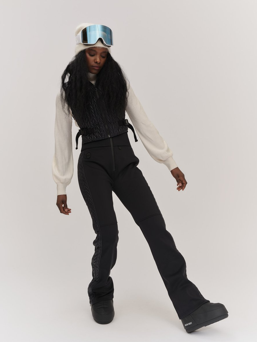 Bonnie Braided Down Vest Black