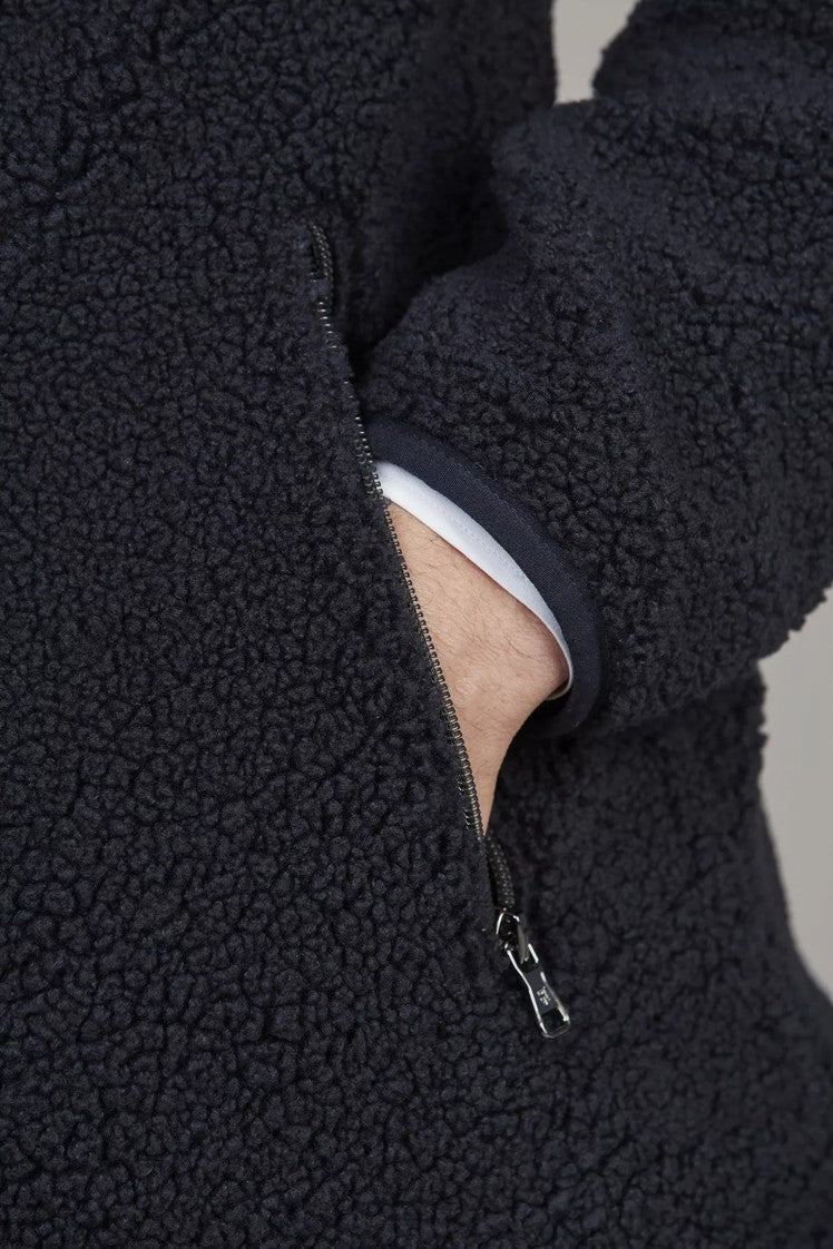 PILE FLEECE JACKET NAVY