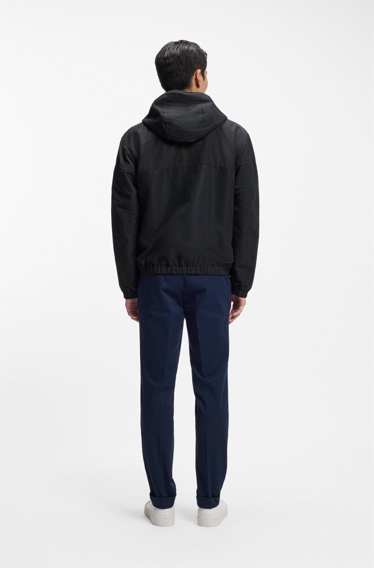 Cireno Water repellent hooded Jacket Navy