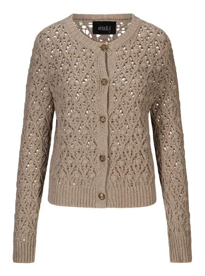 Rio Cotton Cardigan Chickpea Beige