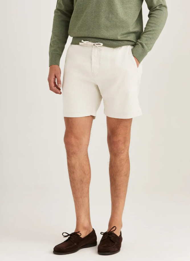 Fenix Linen Shorts Off White