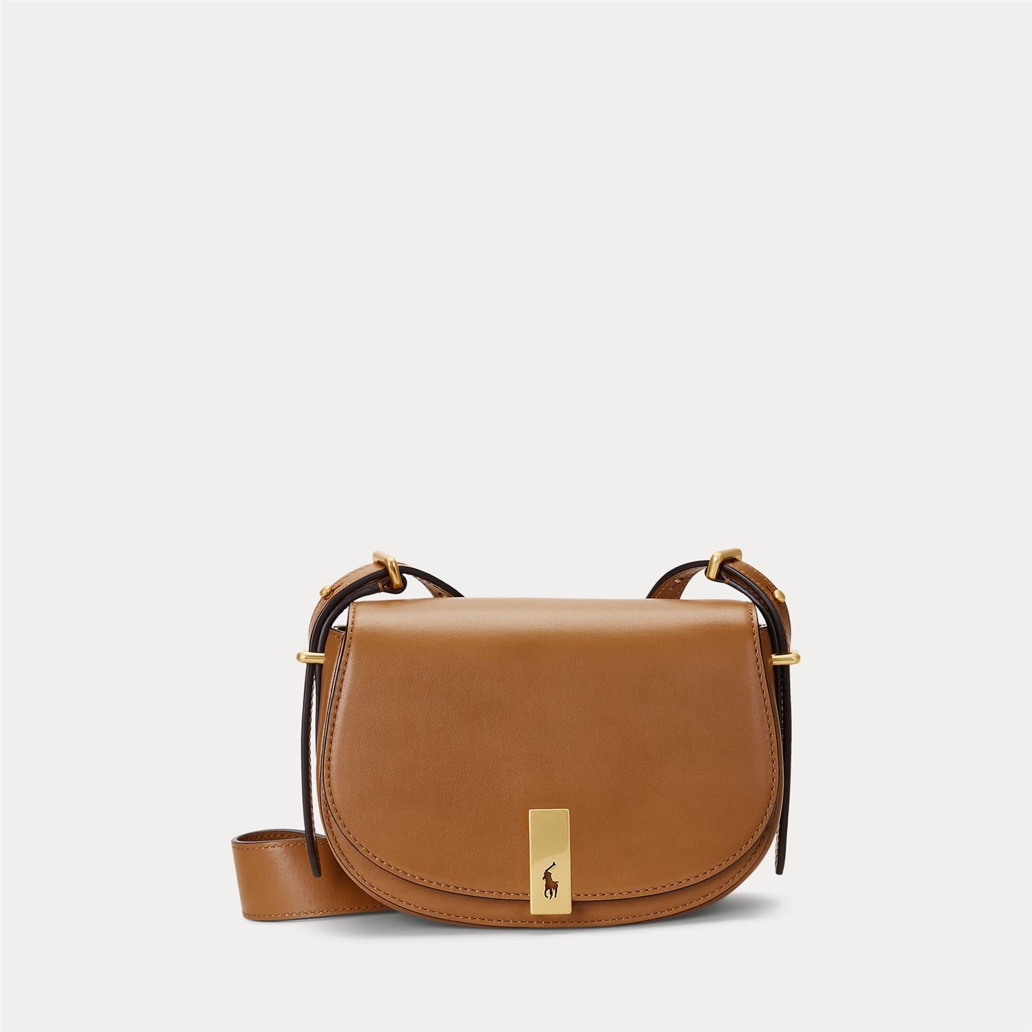 Polo ID Calfskin Mini Saddle Bag - Tan