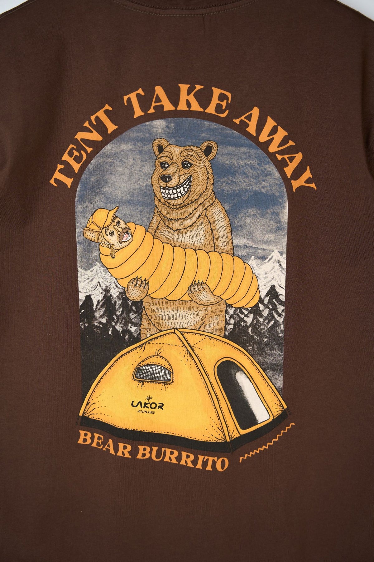 Tent Takeaway T-Shirt Chicory Coffee