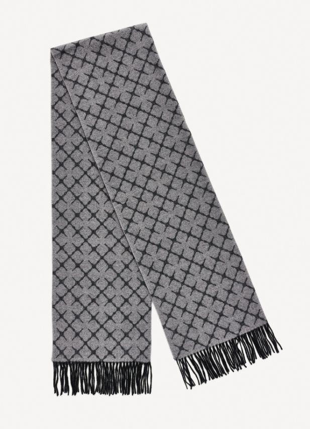 ORTEGA Cashmere-Blend Scarf - Grey Melange