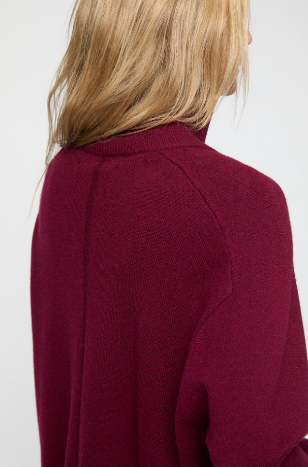 Cape Cod Turtleneck Sweater Burgundy