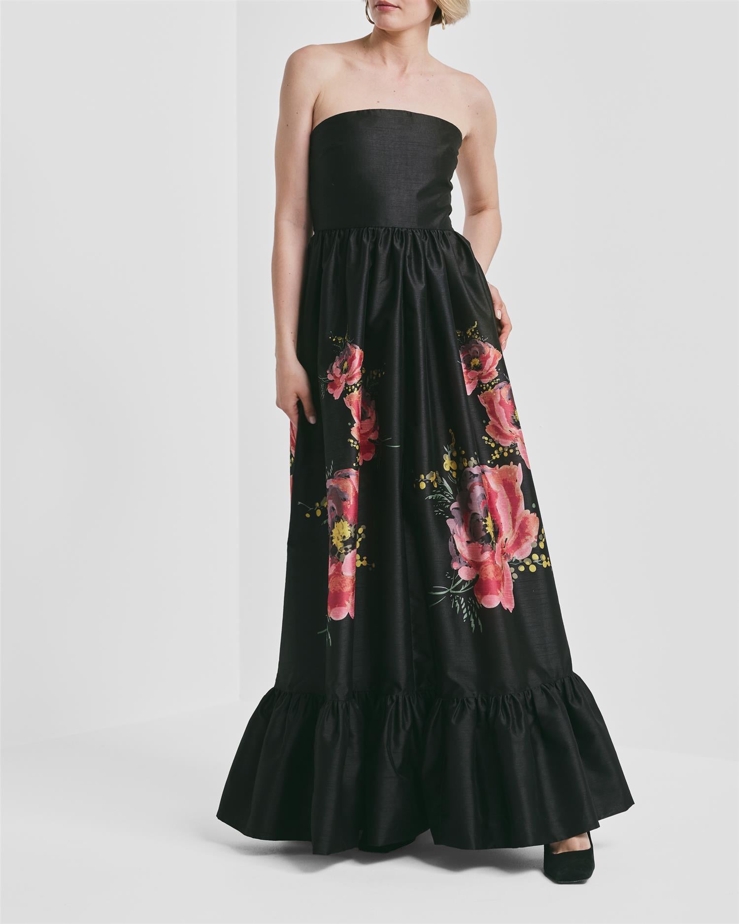 Taffeta Bandeau Dress PS26 Golden Poppy