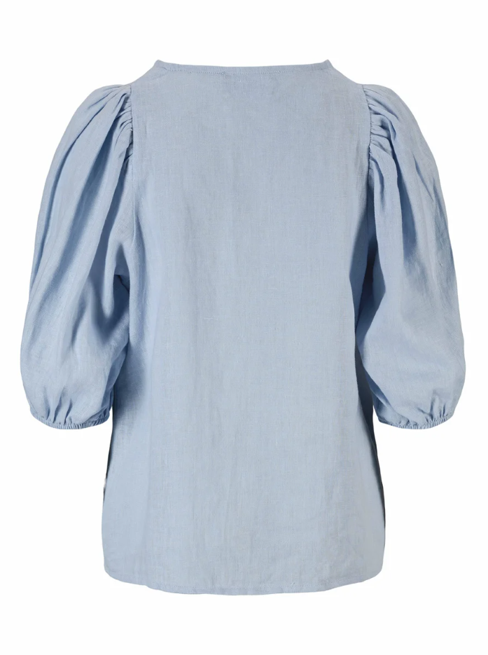 Anna linen top kentucky blue