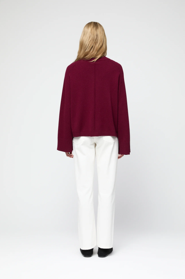 Cape Cod Turtleneck Sweater Burgundy
