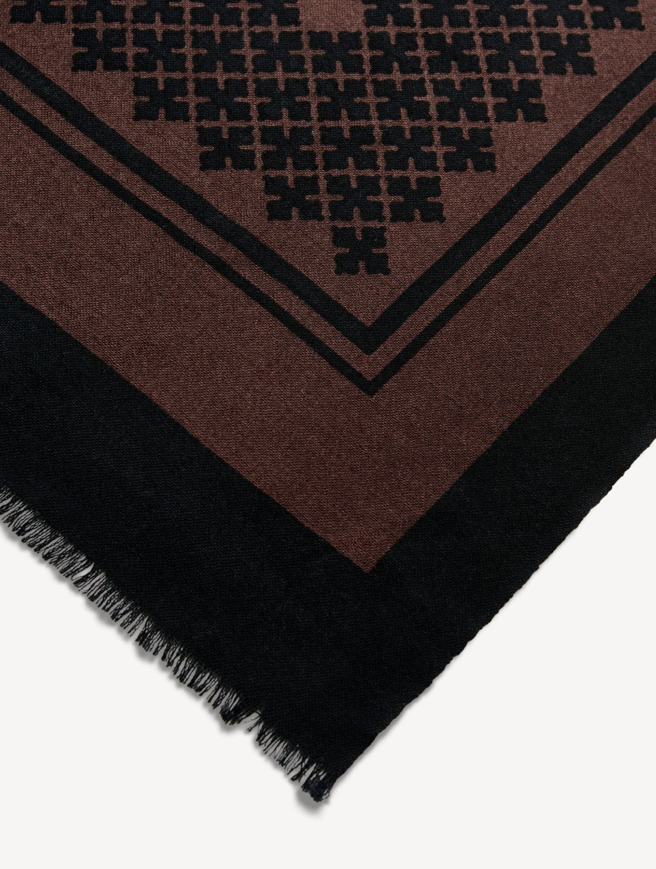 Julee Wool Scarf - Dark Chocolate
