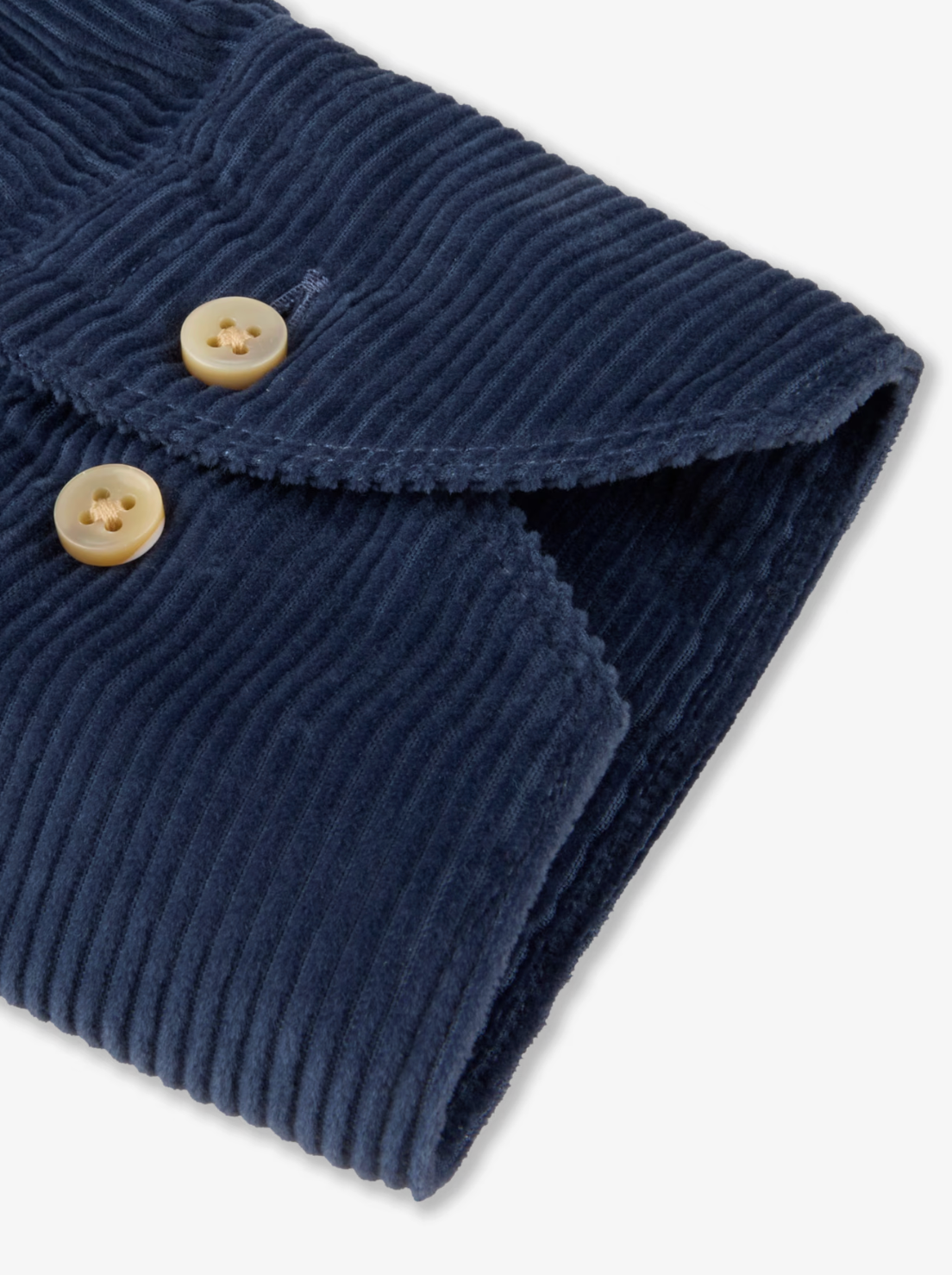 Dark Blue  Corduroy Regular Shirt