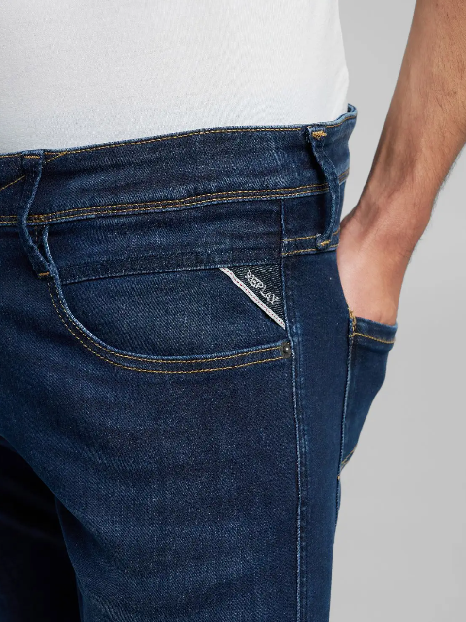 Anbass Power Stretch Slimfit Dark Indigo