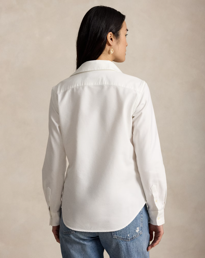 Slim Fit Oxford Shirt White