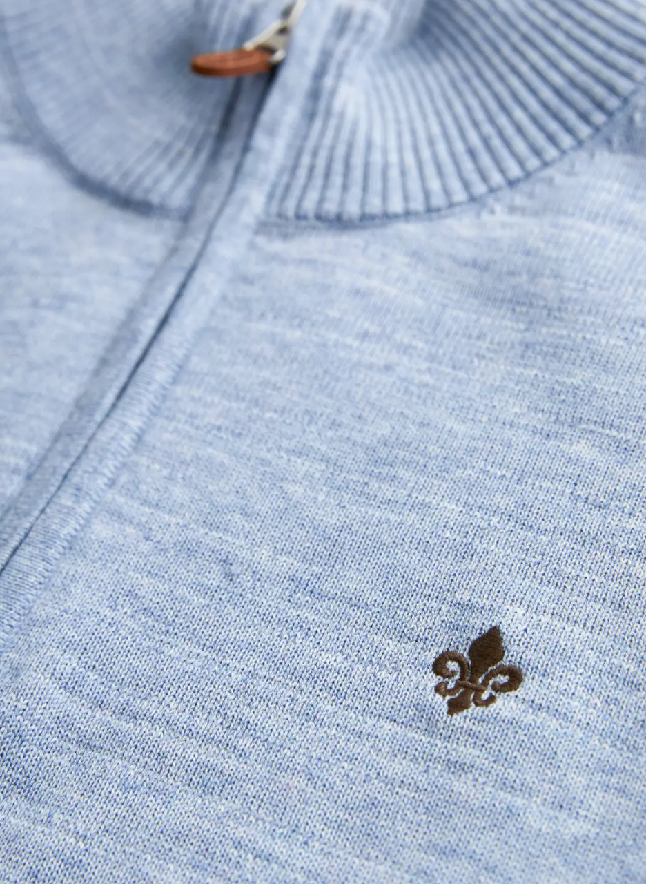 Randall Half Zip Light Blue