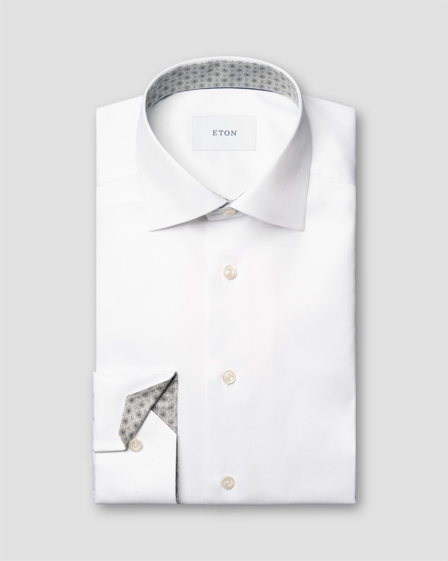 Medallion Effect Signature Twill Contemporary Shirt