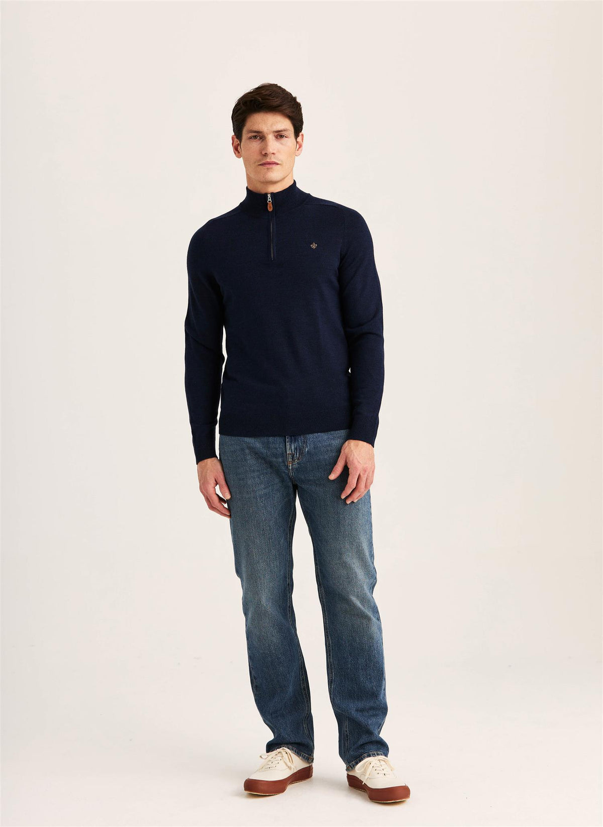 Merino John Zip AW26 Blue 58