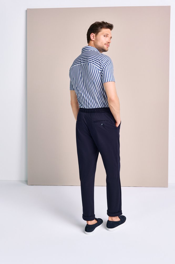 Casual Kent 1/2 Middle Blue Stripes