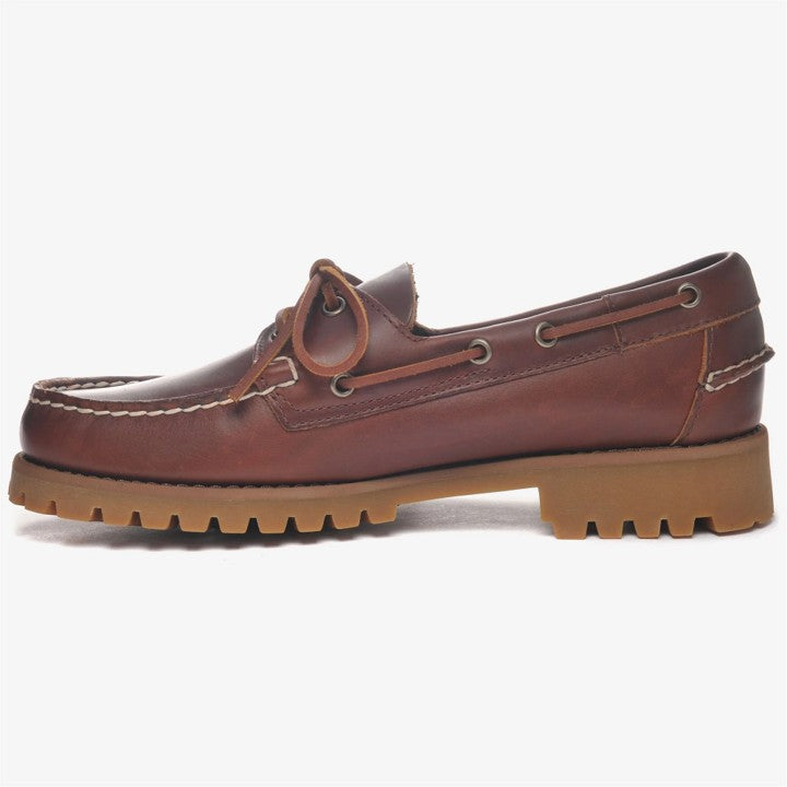 Ranger Waxy Leather Moccasin Brown Gum