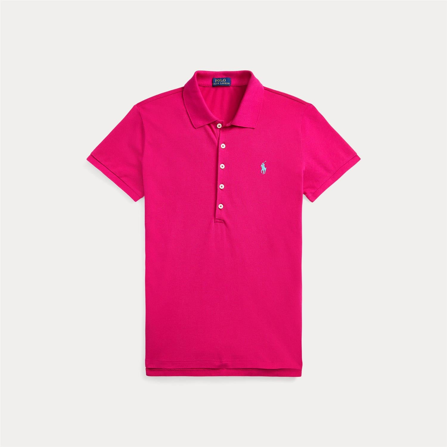 Julie Polo-Slim-Short Sleeve-Polo Shirt Pink