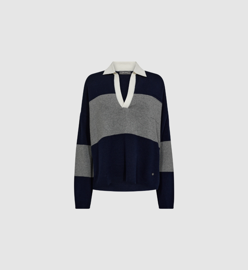 MMWylie Tani Bold Stripe Knit Maritime Blue
