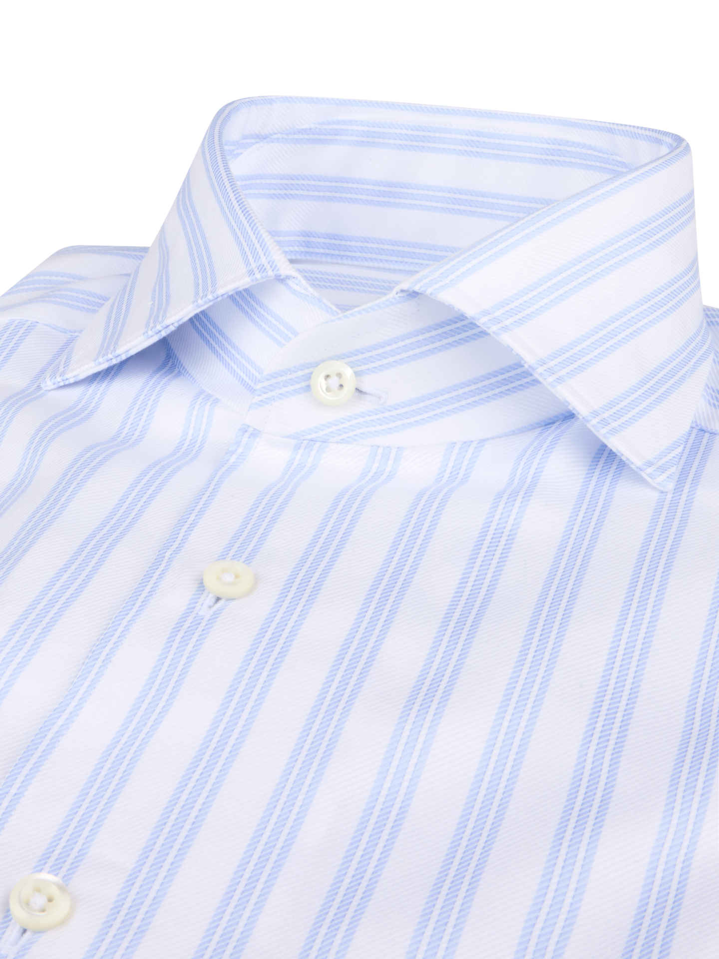 Regular Light blue Striped Twill Shirt