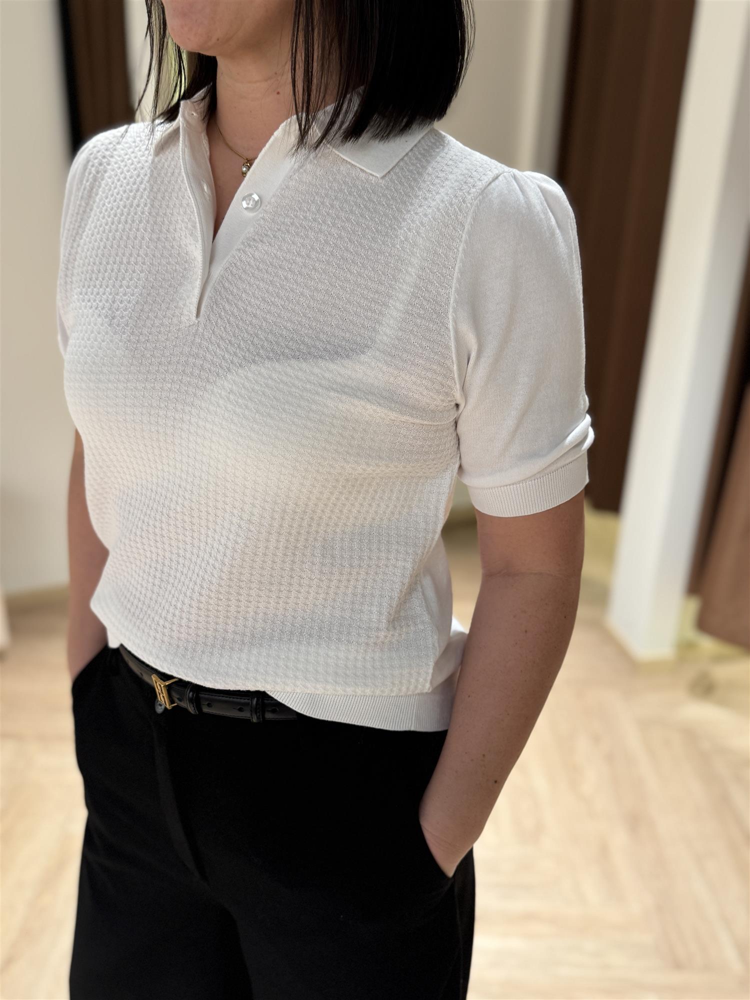 Retro Polo Puff 5445 WW White