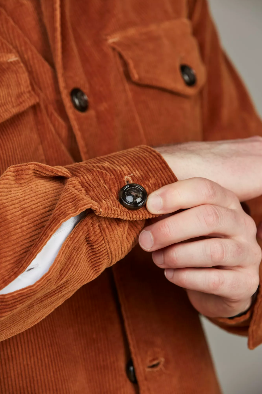 Corduroy Overshirt Soft Orange