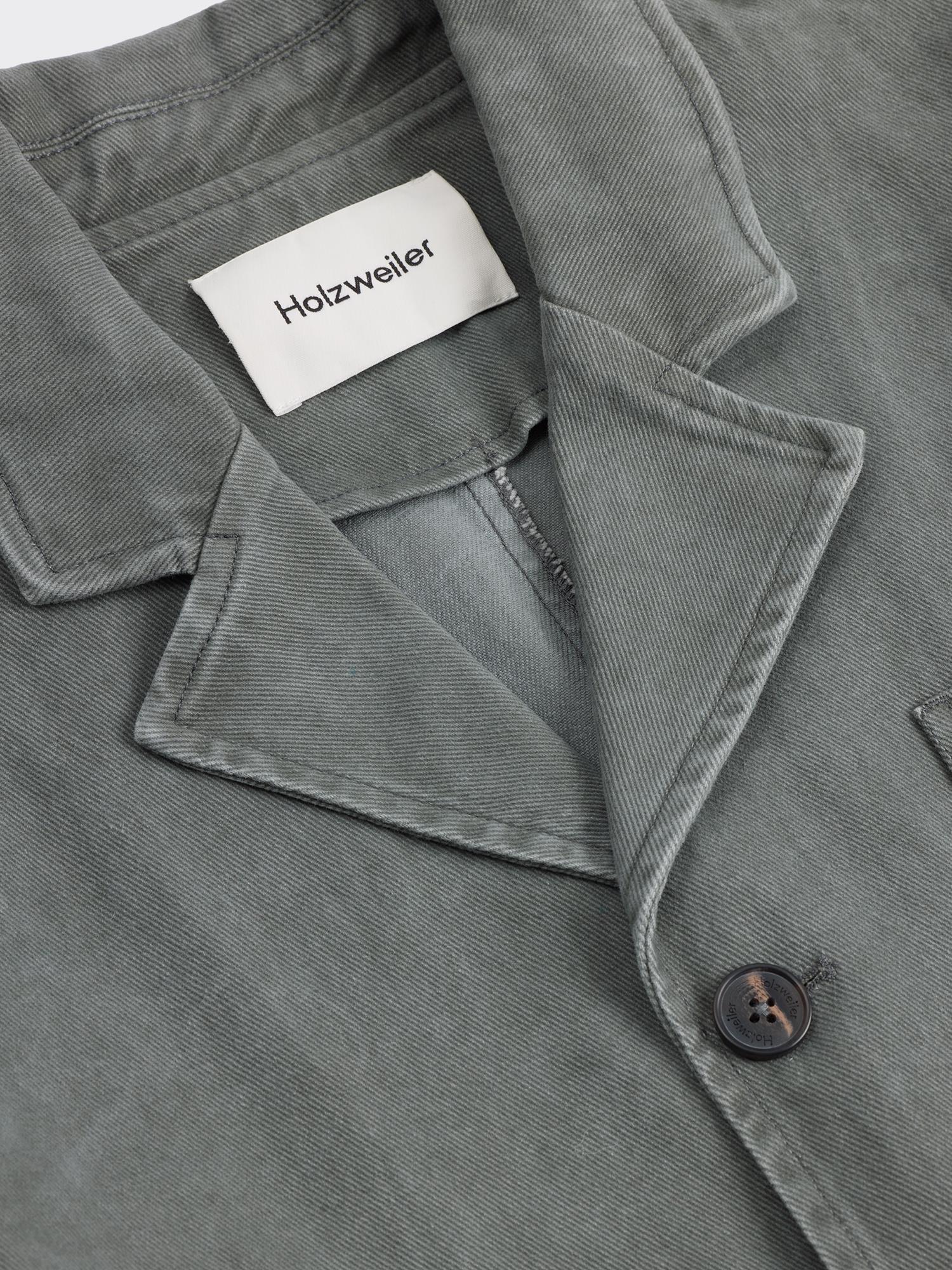 Relaxed Twill Blazer Dusty Blue