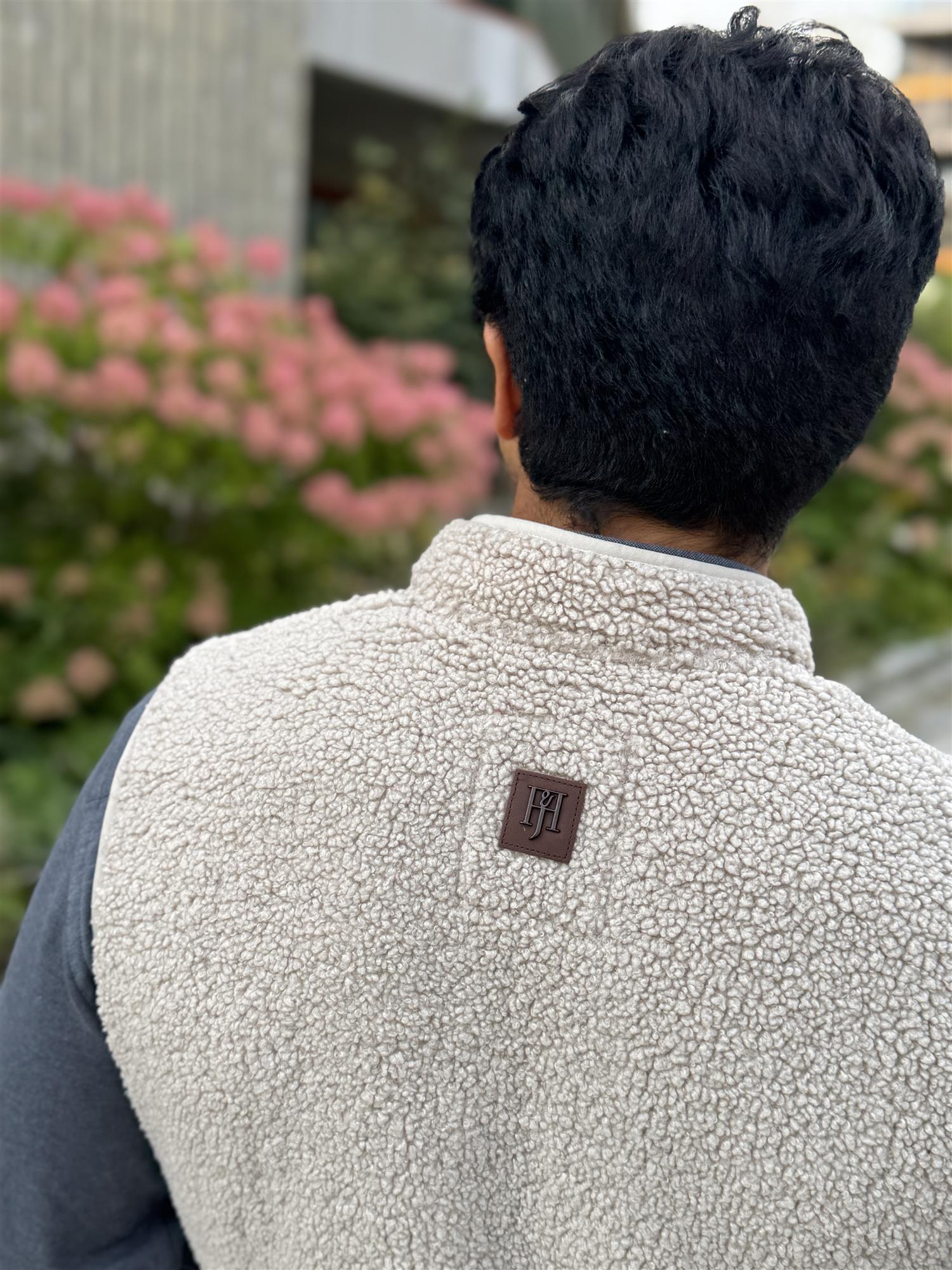 Pile Fleece Vest Sand