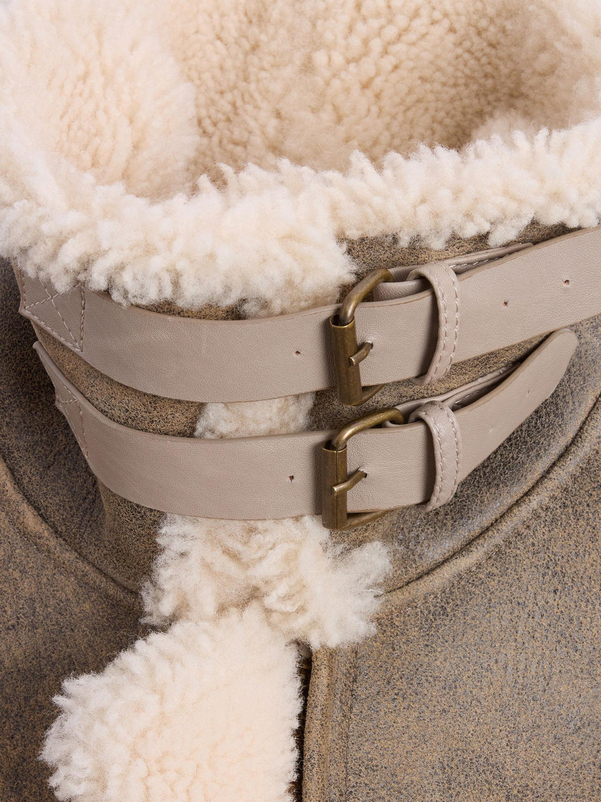 Luka Shearling  Jacket Taupe