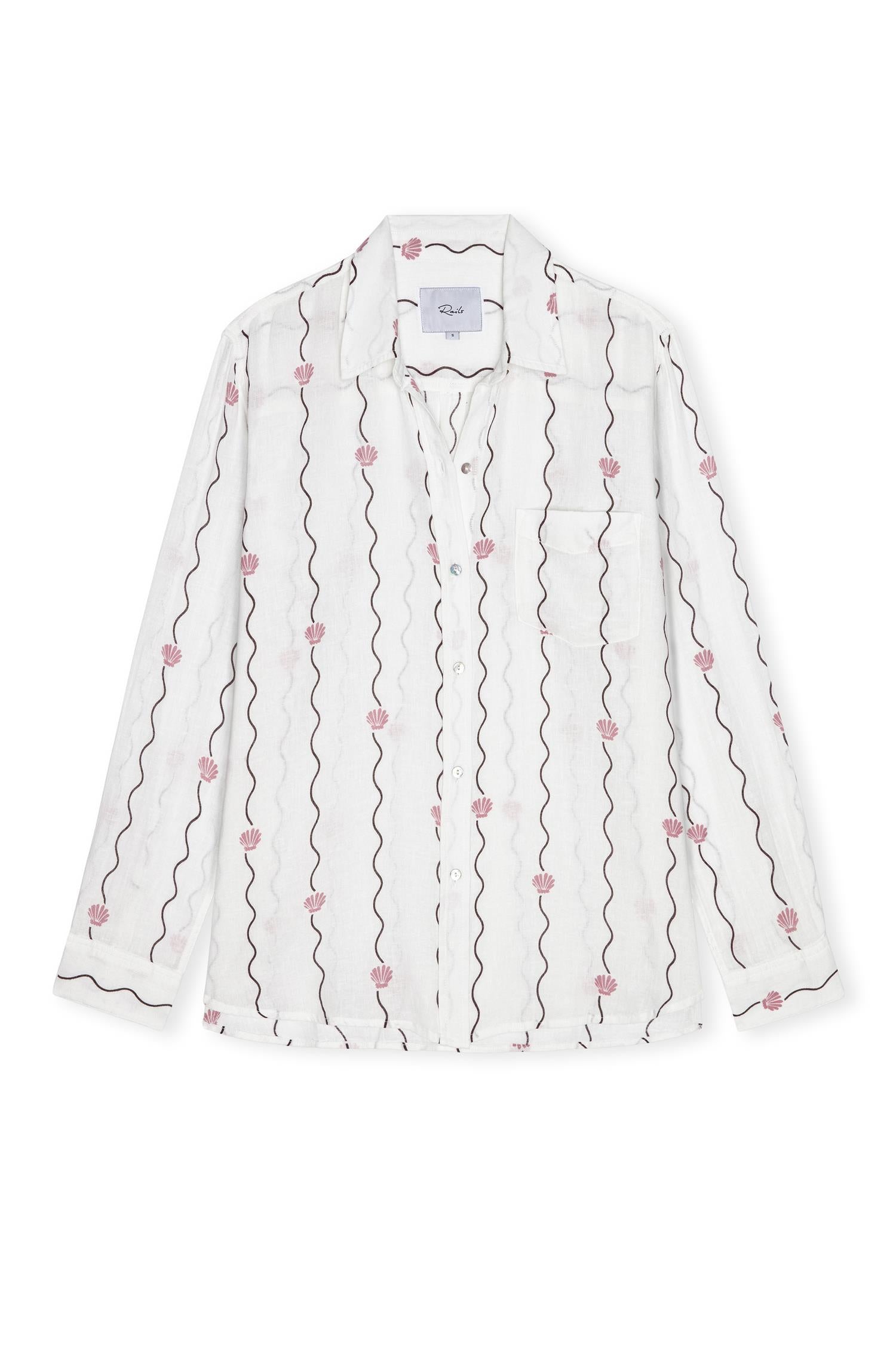 Charli Shirt Striped Seashells