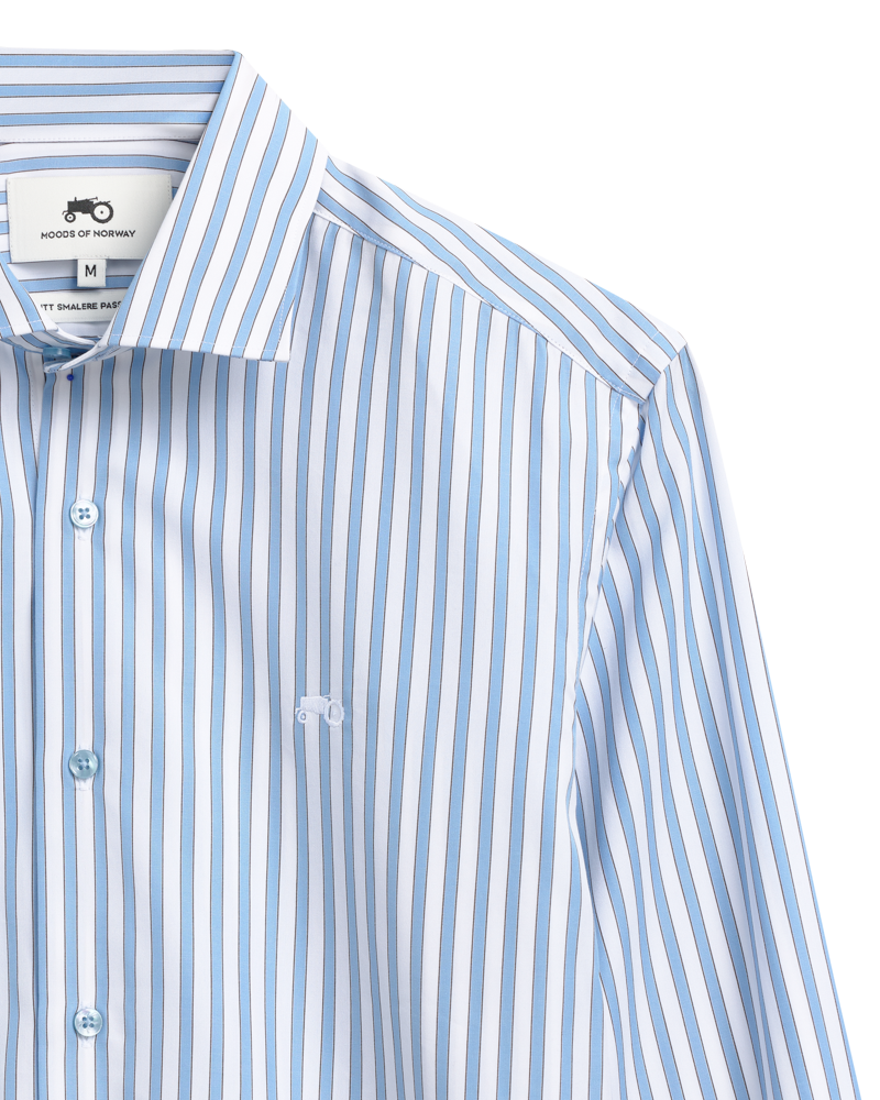 Bold Stripe Blue Shirt