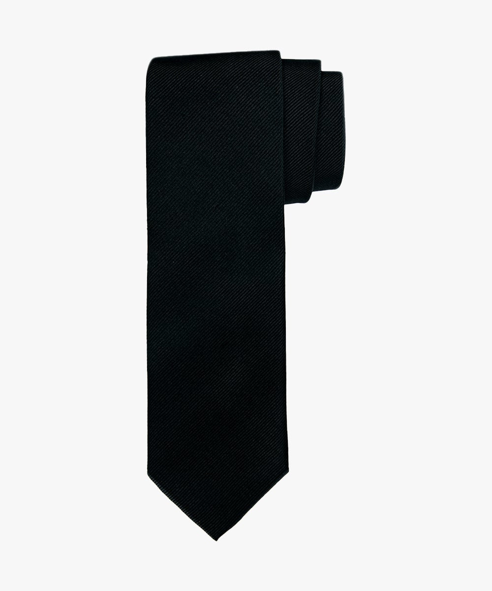 Black silk tie