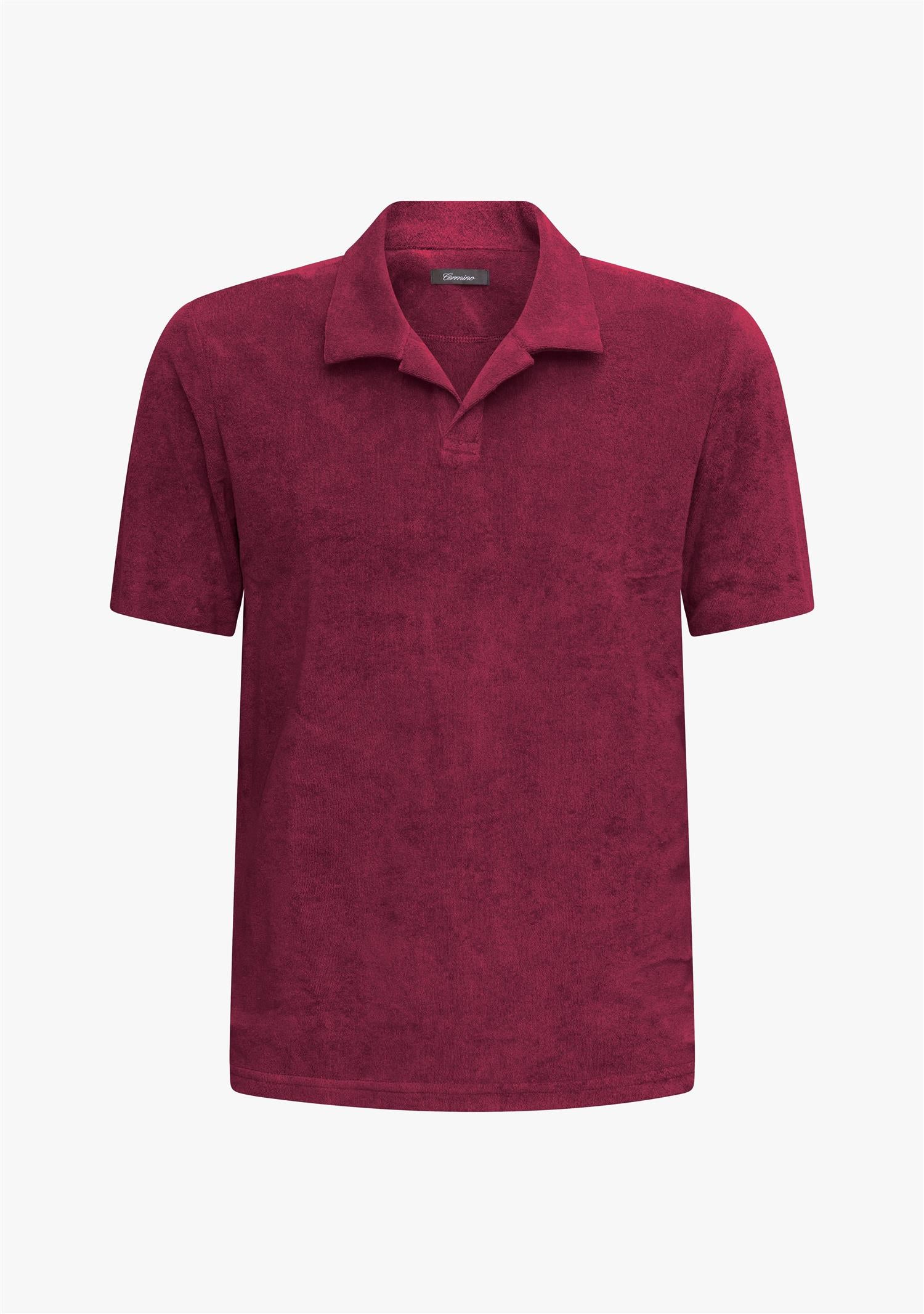Riviera Terry Polo Short Sleeve Burgundy