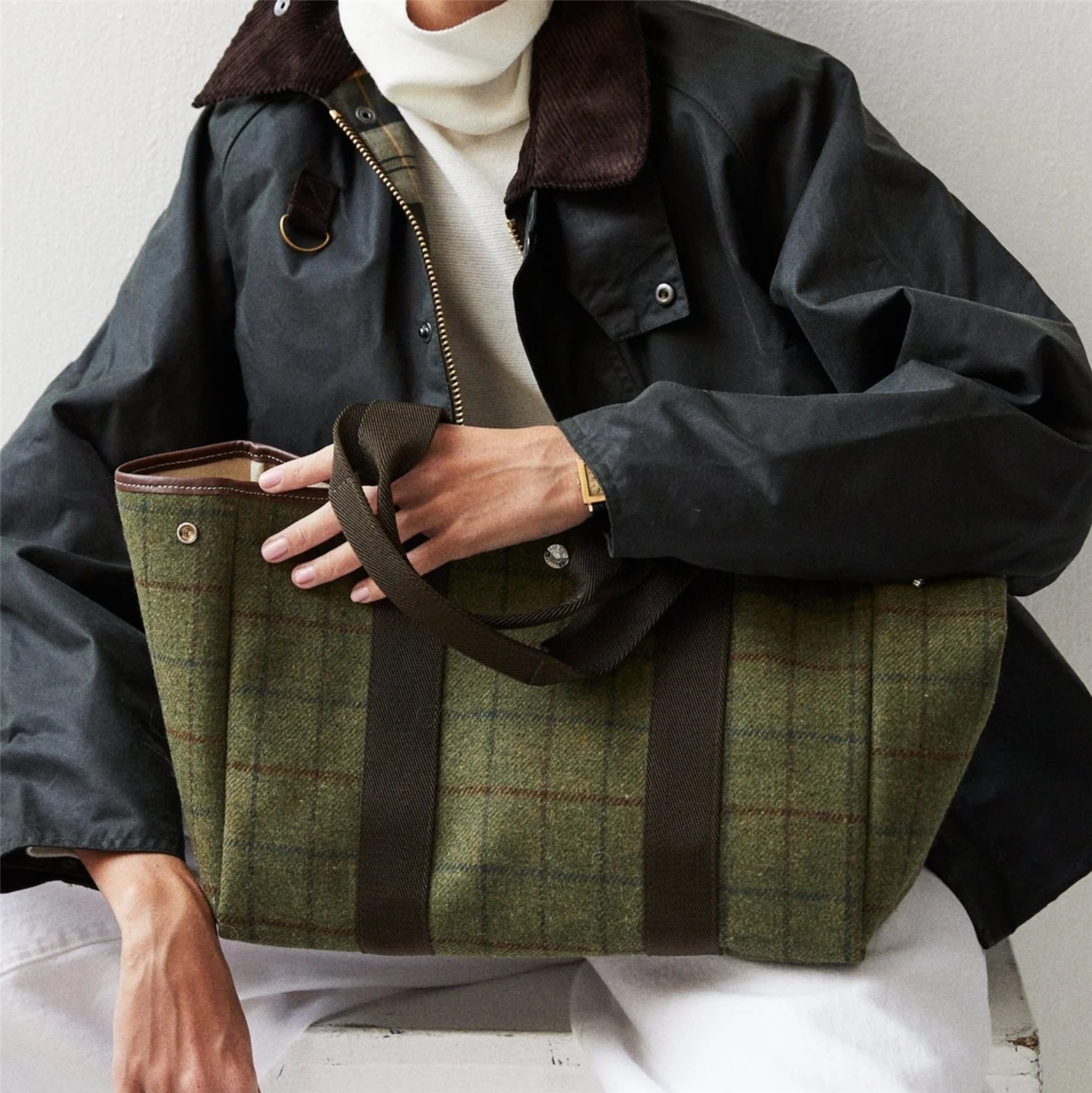 Traversèe M Hunting Tweed 02 Khaki