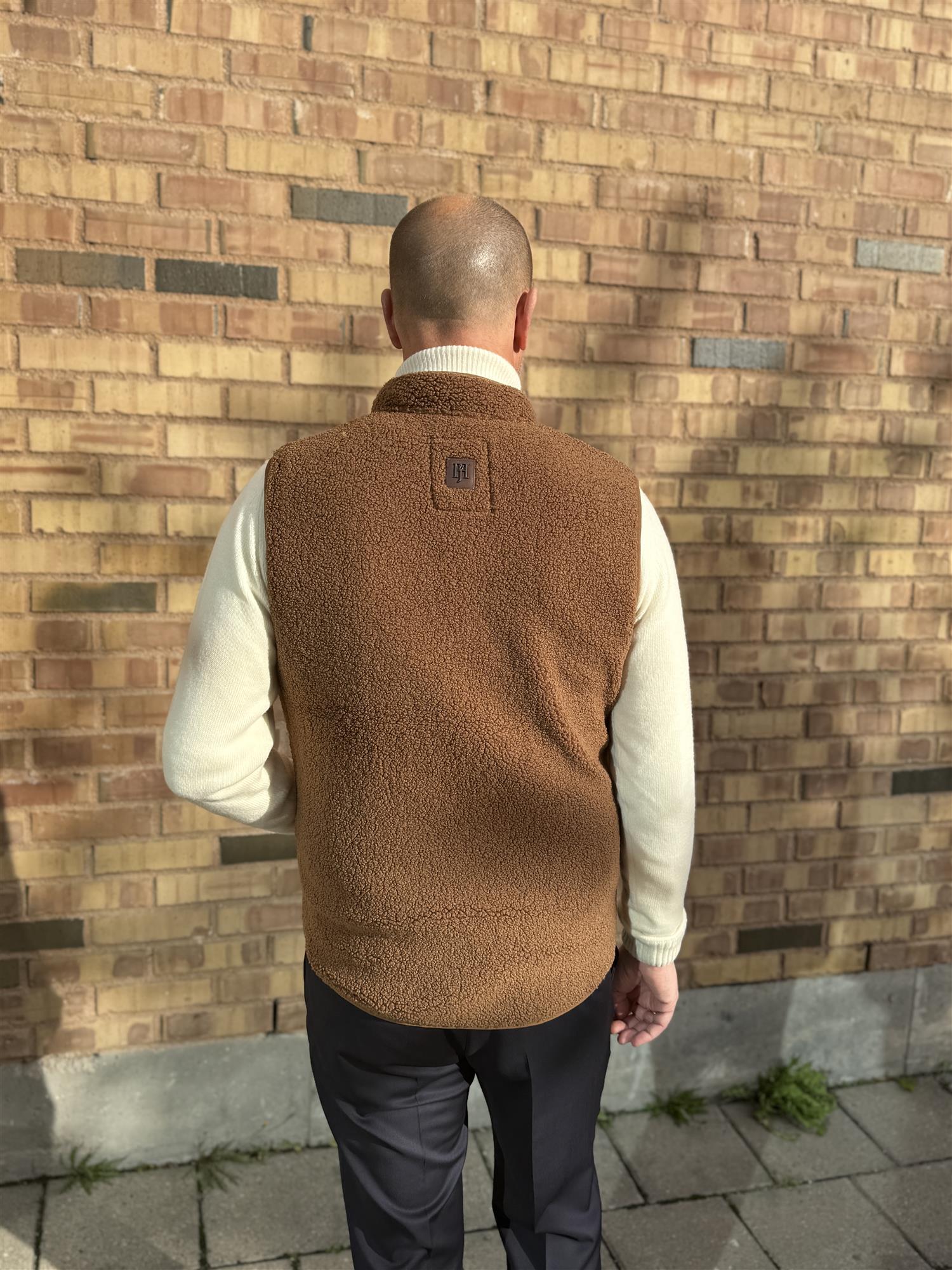 Pile Fleece Vest Rustic Brown