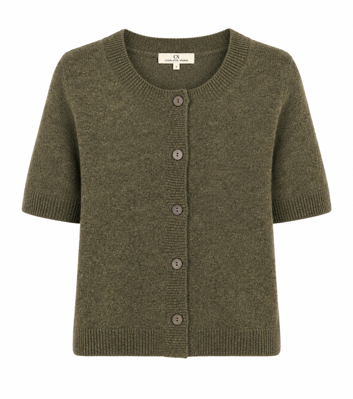 My Cash Cardi Solid Moss