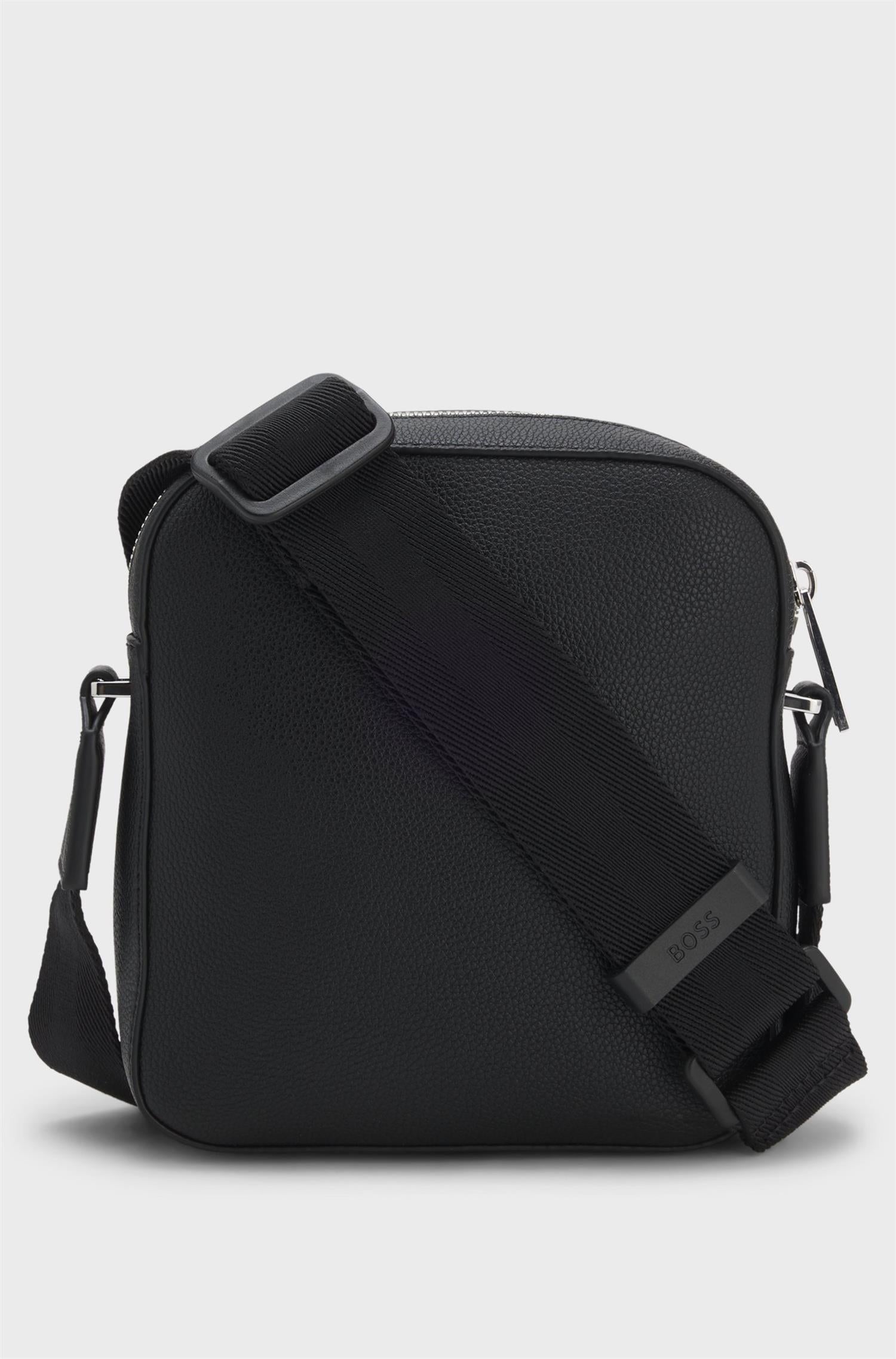 Ray S Zip Grained Faux Leather Reporter Bag
