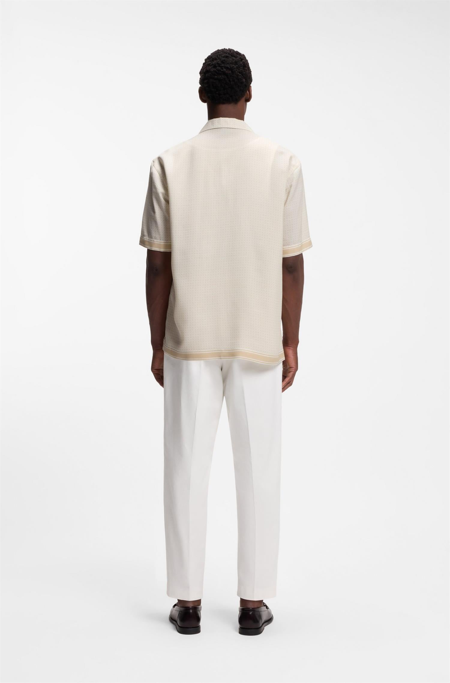 C-Lars Camp Relaxed Fit Shirt With Mosaic Print