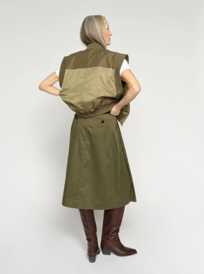 Mmkoda Billie Skirt Olive Night