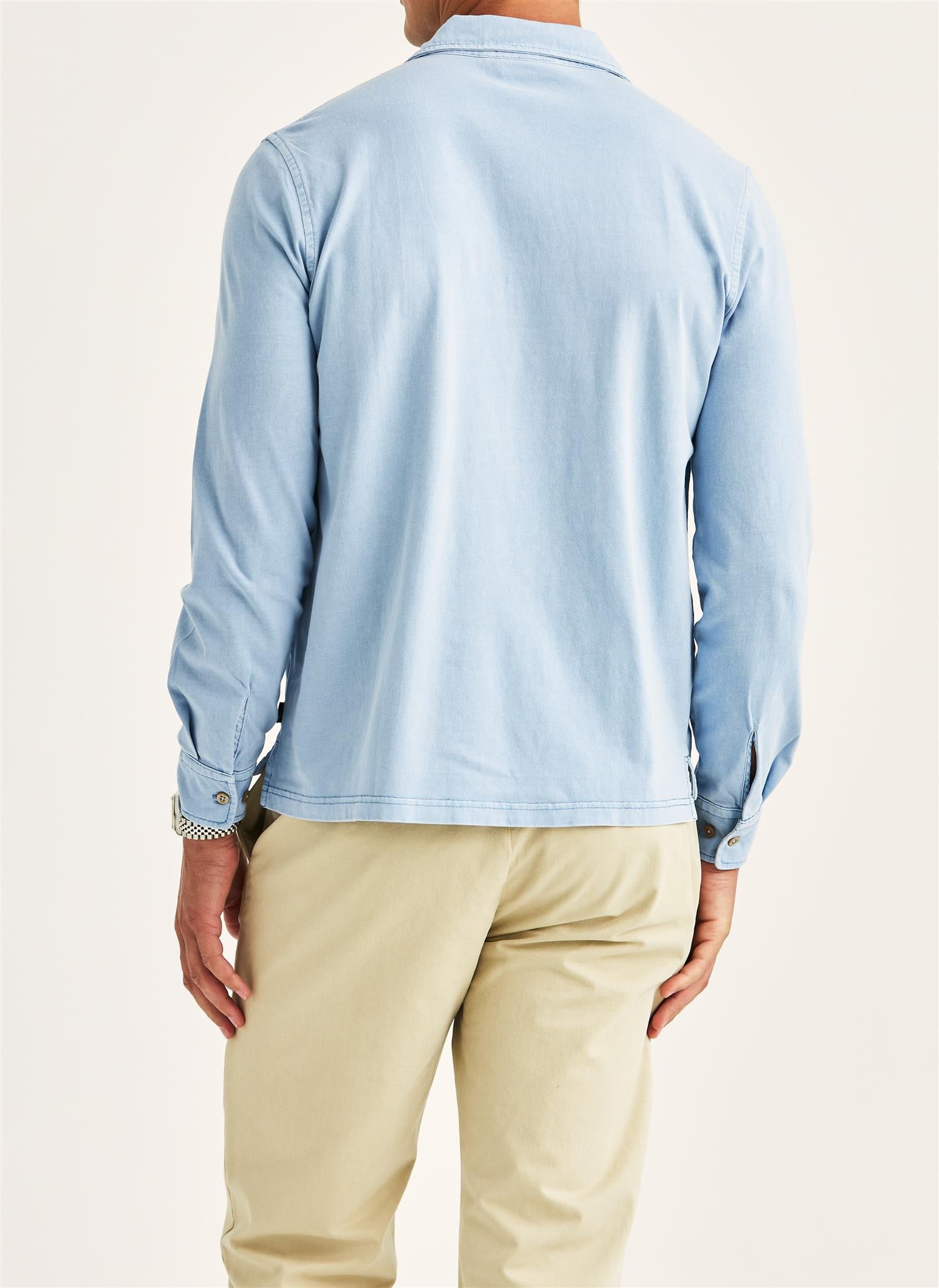 Harland LS Polo Shirt Blue