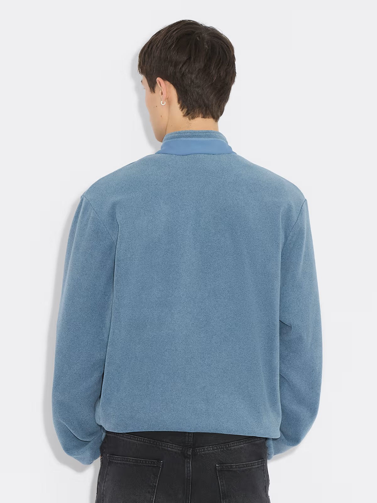 Regular Fleece Jacket Dusty Blue