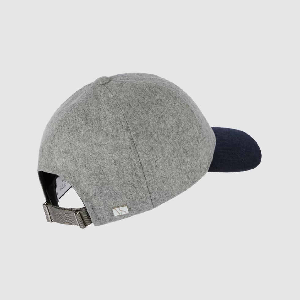 Legacy Structured Wool Clay Gray Dark Navy