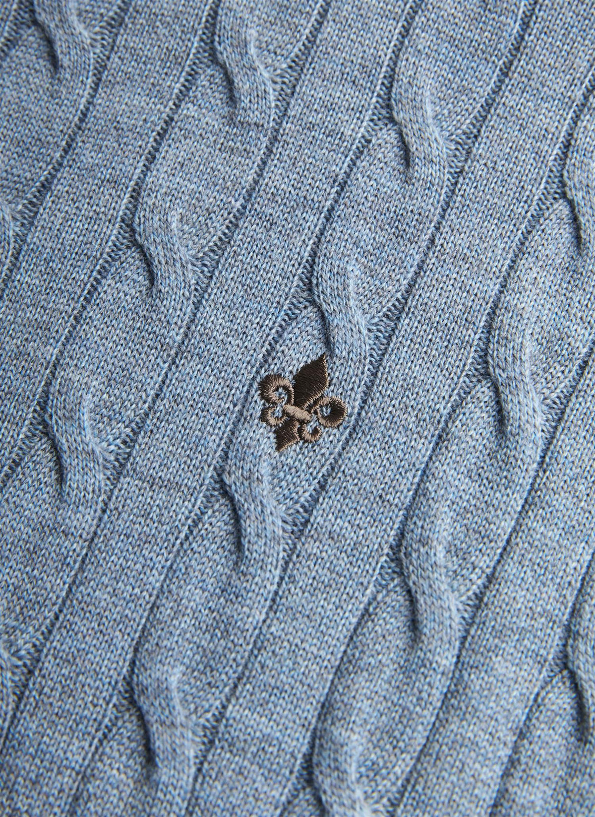 Merino Cable John Zip AW26 Iceblue
