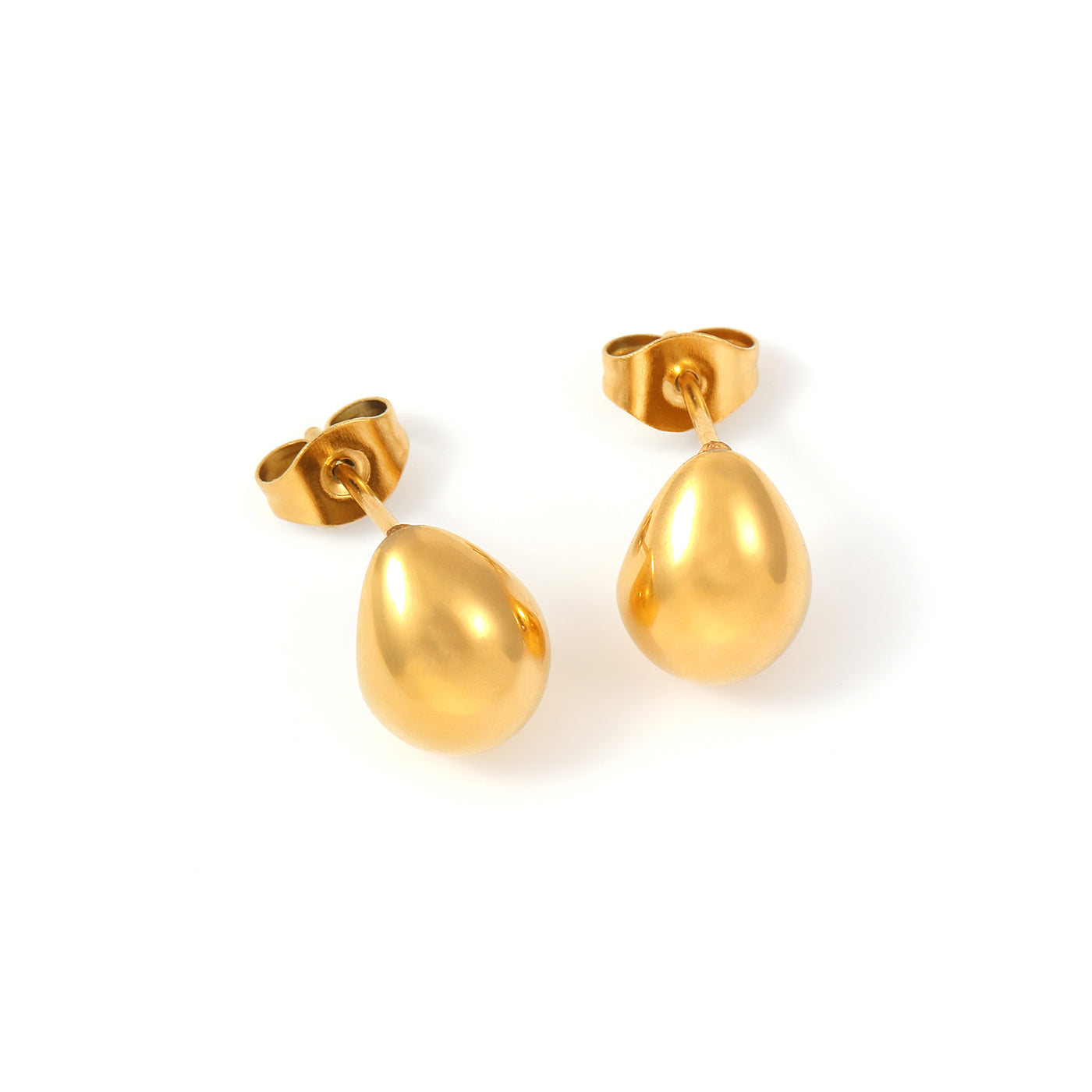 MAY-CLASSIC DROP EARRINGS STAINLESS STEEL-GOLD