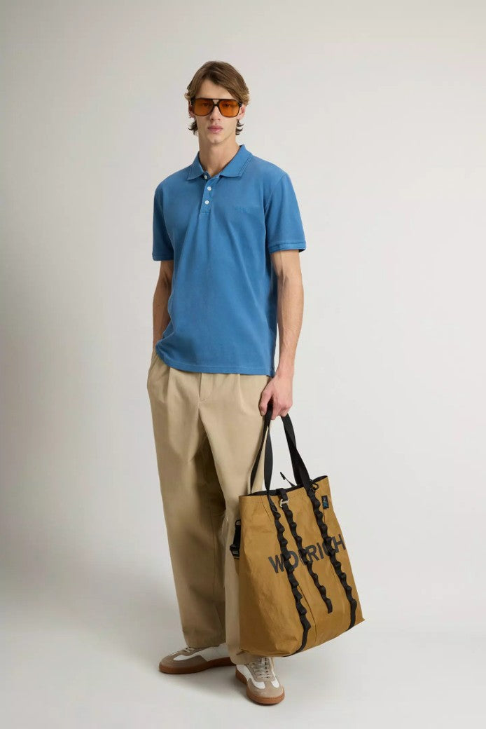 Mackinack Polo in Stretch Cotton Piquet Aviation